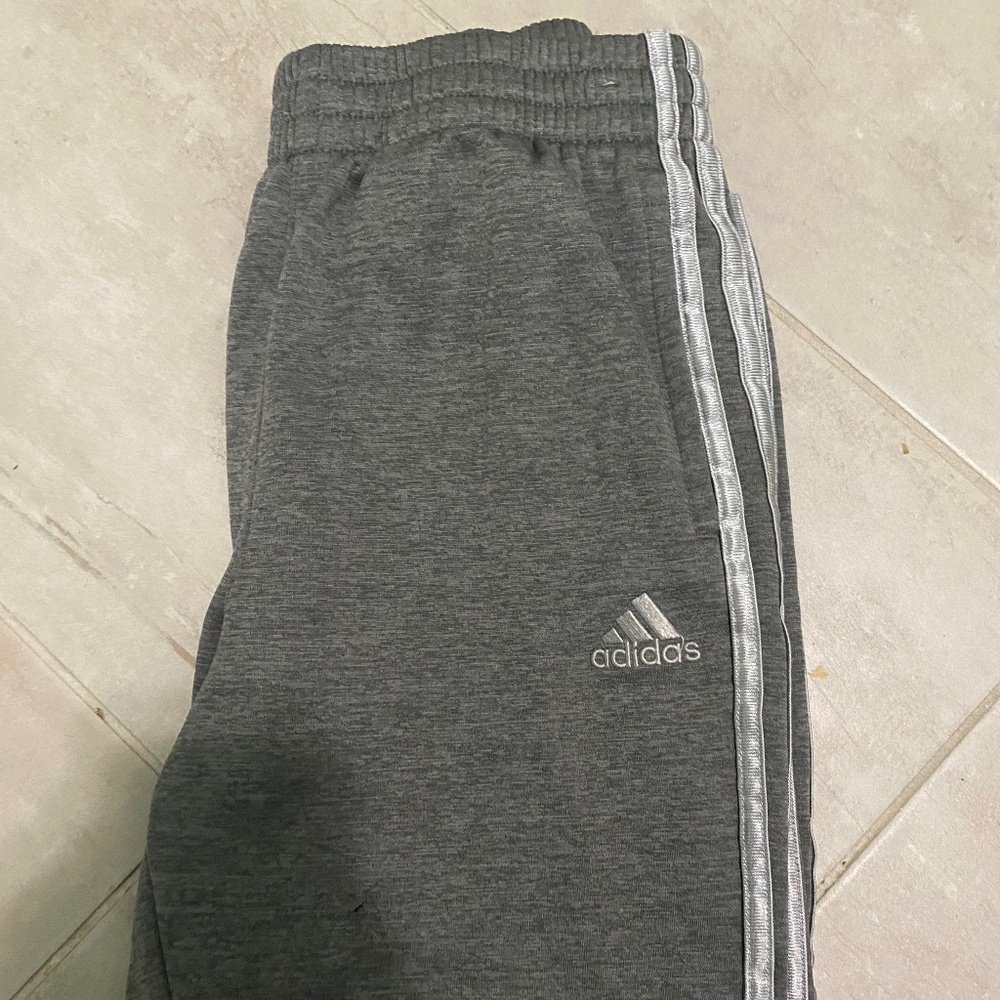 Adidas Gray Joggers - L